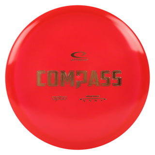 Latitude 64 Disc Golf Opto Compass Midrange 5/5/0/1 Red/Gold 177 grams