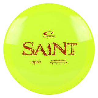 Latitude 64 Disc Golf Opto Saint Fairway Driver 9/7/-1/2 Yellow/Orange 171 grams