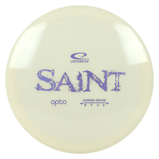 Latitude 64 Disc Golf Opto Saint Fairway Driver 9/7/-1/2 White/Lavender 174 grams