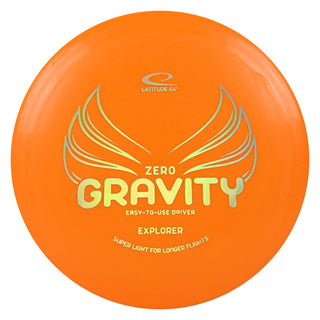 Latitude 64 Disc Golf Zero Gravity Explorer Fairway Driver 7/5/0/2 Orange/Gold Holo 121 grams