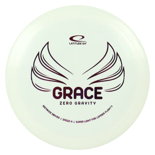 Latitude 64 Disc Golf Zero Gravity Grace Distance Driver 11/6/-1/2 White/Purple 128 grams