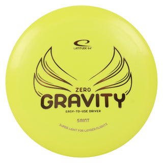 Latitude 64 Disc Golf Zero Gravity Saint Fairway Driver 9/7/-1/2 Yellow/Rose Gold 123 grams