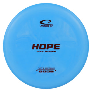 Latitude 64 Disc Golf Zero Medium Hope Putt and Approach 2/3/0/1 Blue/Red 173 grams