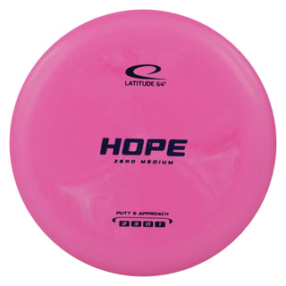 Latitude 64 Disc Golf Zero Medium Hope Putt and Approach 2/3/0/1 Pink/Indigo 173 grams