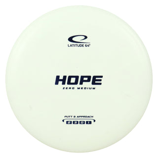 Latitude 64 Disc Golf Zero Medium Hope Putt and Approach 2/3/0/1 White/Indigo 173 grams