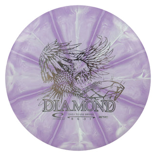 Latitude 64 Disc Golf Retro Burst Diamond Fairway Driver 8/6/-3/1 Purple/Silver 155 grams