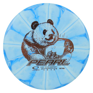 Latitude 64 Disc Golf Retro Burst Pearl Midrange 4/6/-4/0 Sky Blue/Rose Gold 156 grams