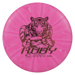 Latitude 64 Disc Golf Retro Burst Ruby Putter 3/5/-3/1 Pink/Rose Gold 158 grams