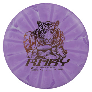 Latitude 64 Disc Golf Retro Burst Ruby Putter 3/5/-3/1 Purple/Rose Gold 159 grams