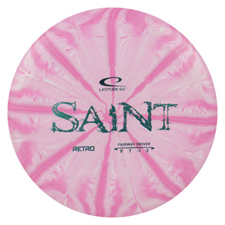Latitude 64 Disc Golf Retro Burst Saint Fairway Driver 9/7/-1/2 Pink/Slate 173 grams