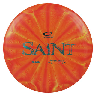 Latitude 64 Disc Golf Retro Burst Saint Fairway Driver 9/7/-1/2 Orange/Slate 173 grams