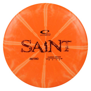 Latitude 64 Disc Golf Retro Burst Saint Fairway Driver 9/7/-1/2 Mango/Orange 173 grams