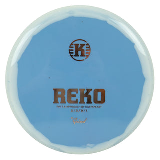 Kastaplast Disc Golf K1 Grind Reko Putt and Approach 3/3/0/1 Slate Blue White/Rose Gold 175 grams