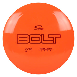 Latitude 64 Disc Golf Gold Bolt Distance Driver 13/6/-2/3 Orange/Red 170 grams