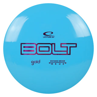 Latitude 64 Disc Golf Gold Bolt Distance Driver 13/6/-2/3 Blue/Purple 173 grams