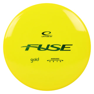 Latitude 64 Disc Golf Gold Fuse Midrange 5/6/-1/0 Yellow/Green 175 grams