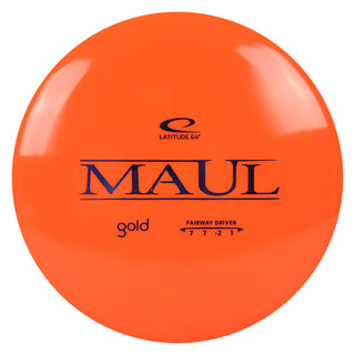 Latitude 64 Disc Golf Gold Maul Fairway Driver 7/7/-2/1 Orange/Indigo 173 grams