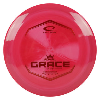 Latitude 64 Disc Golf Royal Grand Grace Distance Driver 11/6/-1/2 Red/Red 174 grams