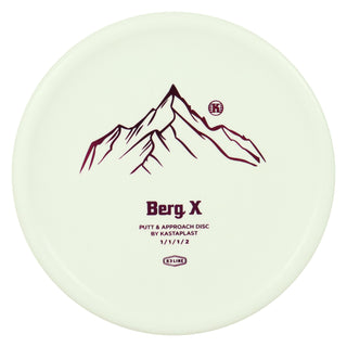Kastaplast Disc Golf K3 Berg X Putter 1/1/1/2 White/Purple 173 grams