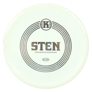Kastaplast Disc Golf K4 Sten Utility Disc 1/4/0/1 White/Silver 131 grams