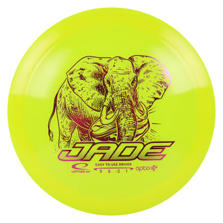 Latitude 64 Disc Golf Opto Air Jade Distance Driver 9/6/-2/1 Yellow/Magenta 147 grams