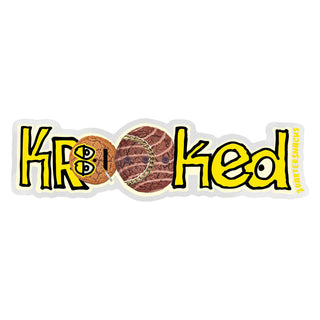 Krooked Skateboards Sticker Quarter Snacks 6"