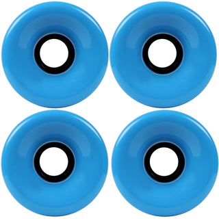 Blank Longboard Wheels 4 pack - 76mm Solid Blue