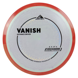 Axiom Discs Project Lab Coat Fission Vanish Distance Driver 11/5/-3.5/2 Sage Purple/Red Orange 155 grams