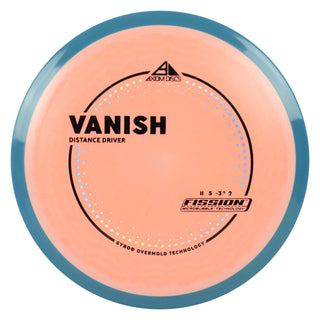 Axiom Discs Project Lab Coat Fission Vanish Distance Driver 11/5/-3.5/2 Peach/Blue 146 grams