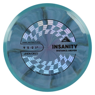 Axiom Discs Project Lab Coat Cosmic Neutron Insanity Distance Driver 9/5/-2/1.5 Blue Black/Blue 169 grams