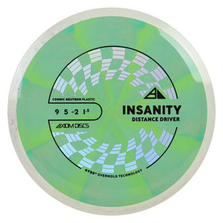 Axiom Discs Project Lab Coat Cosmic Neutron Insanity Distance Driver 9/5/-2/1.5 Green Blue/White Purple 169 grams