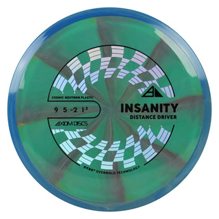 Axiom Discs Project Lab Coat Cosmic Neutron Insanity Distance Driver 9/5/-2/1.5 Green Red/Blue Grey 159 grams