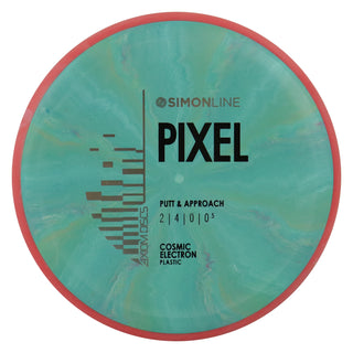 Axiom Discs Simon Line Cosmic Neutron Pixel Putter 2/4/0/0.5 Aqua Blue/Red 168 grams