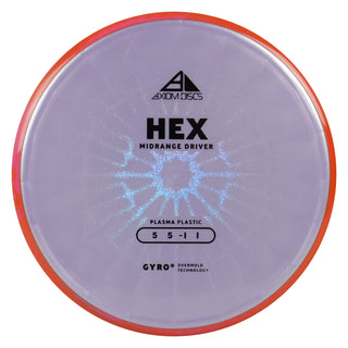 Axiom Discs Project Lab Coat Plasma Hex Midrange 5/5/-1/1 Purple/Orange Pink 175 grams