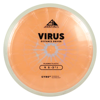 Axiom Discs Project Lab Coat Plasma Virus Distance Driver 9/5/-3.5/1 Peach/White 169 grams