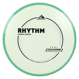 Axiom Discs Project Lab Coat Fission Rhythm Fairway Driver 7/5/-2.5/1 White/Teal 163 grams