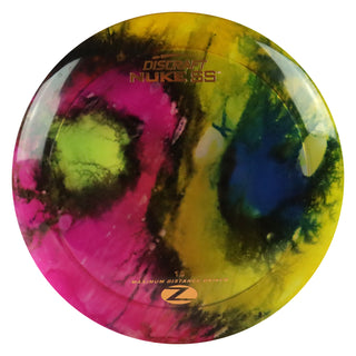 Discraft Disc Golf Z Line Fly Dye Nuke SS Distance Driver 13/5/-3/3 Purple Yellow/Bronze 170-172g