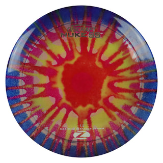Discraft Disc Golf Z Line Fly Dye Nuke SS Distance Driver 13/5/-3/3 Pink Yellow Splat/Silver 173-174g