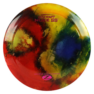 Discraft Disc Golf Z Line Fly Dye Nuke SS Distance Driver 13/5/-3/3 Red Orange/Magenta 170-172g