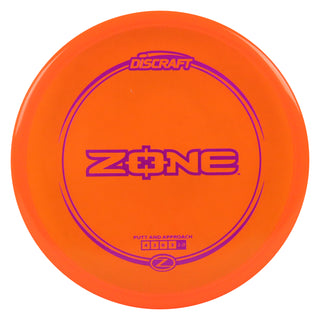 Discraft Disc Golf Z Line Zone Putter 4/3/0/3 Orange/Purple 174g