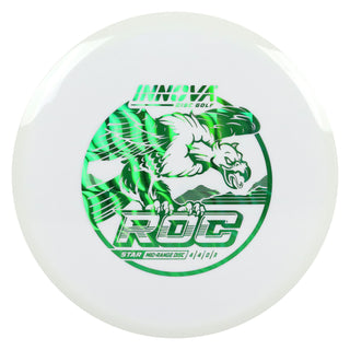 Innova Disc Golf Star Rancho Roc Midrange Disc 4/4/0/3 White/Green Prisms Wave 180 grams