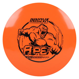 Innova Disc Golf Star Ape Distance Driver 13/5/0/4 Orange/Black 173 grams