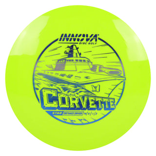 Innova Disc Golf Star Corvette Distance Driver 14/6/-1/2 DayGlo/Blue Metallic 169 grams