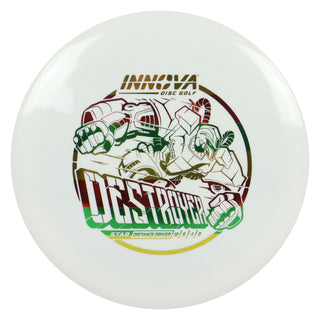 Innova Disc Golf Star Destroyer Distance Driver 12/5/-1/3 White/Rasta 158 grams