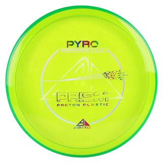 Axiom Disc Golf Prism Proton Pyro Midrange Driver 5/4/0/2.5 DayGlo/Green Flake 177 grams
