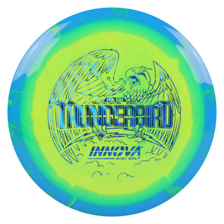 Innova Disc Golf Halo Star Thunderbird Distance Driver 9/5/0/2 Blue Green/Blue Prism Waves 166 grams