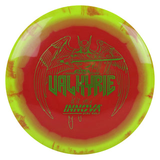 Innova Disc Golf Halo Star Valkyrie Distance Driver 9/4/-2/2 Yellow Red/Olive 162 grams