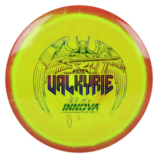 Innova Disc Golf Halo Star Valkyrie Distance Driver 9/4/-2/2 Orange Yellow/Rainbow 169 grams