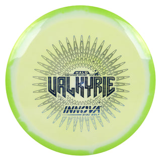 Innova Disc Golf Halo Star Valkyrie Distance Driver 9/4/-2/2 Lime White/Blue Camo 173 grams