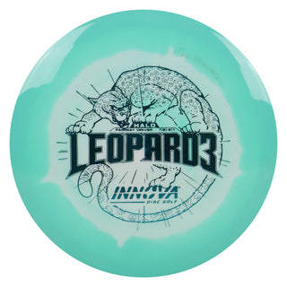 Innova Disc Golf Halo Star Leopard3 Fairway Driver 7/5/-2/1 Teal White/Turquoise 172 grams